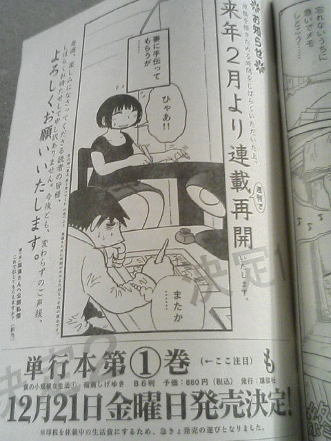 僕の小規模な生活