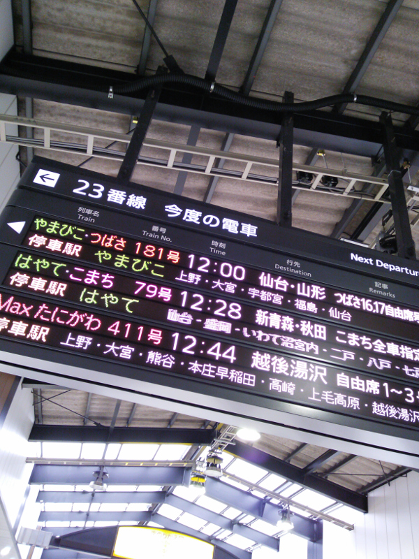 東京駅 東北上越新幹線 ホーム