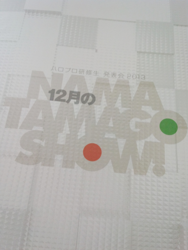 ハロプロ研修生 発表会 公演パンフレット