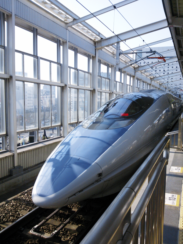 岡山駅 新幹線ホーム 500系