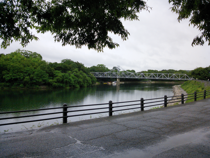 旭川 岡山城方面
