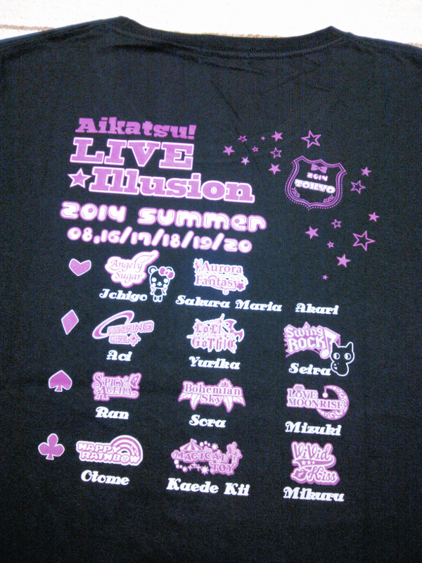 アイカツ！LIVE☆イリュージョン Tシャツ2