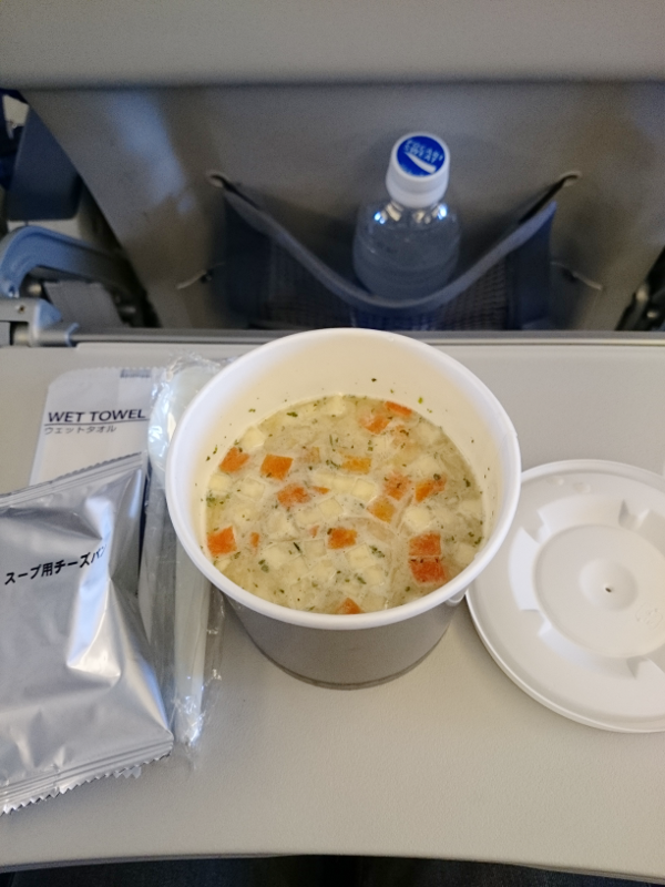 ANA機内メニュー ホタテのチャウダー