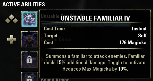 UNSTABLE FAMILIAR