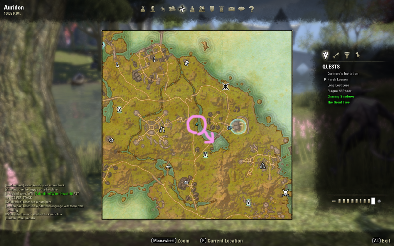 AURIDON TREASURE MAP V (LEVEL 1) 地図