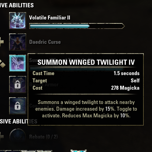 SUMMON WINGED TWILIGHT IV